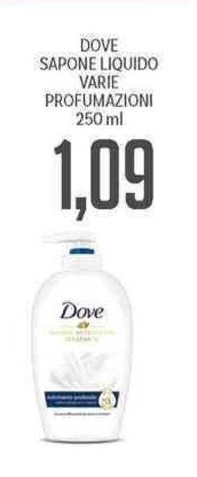Supermercati Piccolo Dove Sapone Liquido Varie Profumazioni 250 ml offerta