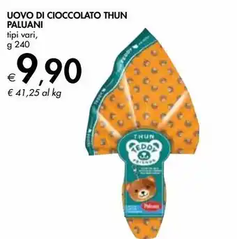 Bennet Uova di cioccolato thun paluani tipi vari g 240 offerta
