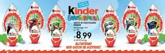 Uova di cioccolato kinder personaggi vari g 150