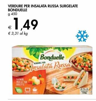 Bennet Verdure per insalata russa surgelate bonduelle g 450 offerta