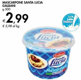 Bennet Mascarpone santa lucia galbani g 500 offerta