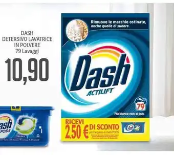 Supermercati Piccolo Dash Detersivo Lavatrice in Polvere 79 lavaggi offerta