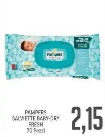 Pampers Salviette Baby-Dry Fresh 70 Pezzi