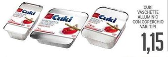 Supermercati Piccolo Cuki Vaschette Alluminio Con Coperchio vari tipi offerta