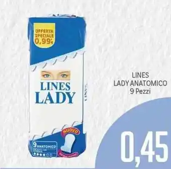 Supermercati Piccolo Lines Lady Anatomico 9 Pezzi offerta