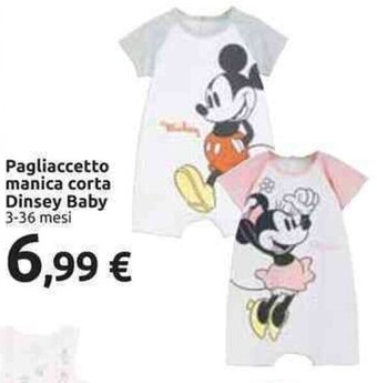 Carrefour Disney Baby Pagliaccetto manica corta 3-36 mesi offerta