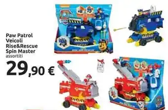 Carrefour Paw Patrol Veicoli Rise&Rescue Spin Master offerta