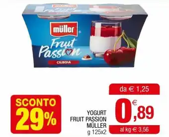 Müller Fruit Passion Yogurt 125 g x 2