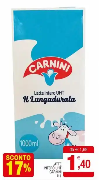 Carnini Latte Intero Uht 1 lt