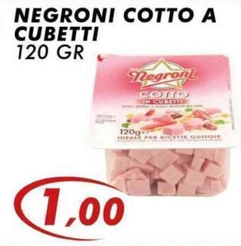 Dolce Sosta Supermercati Negroni Cotto a Cubetti 120 gr offerta