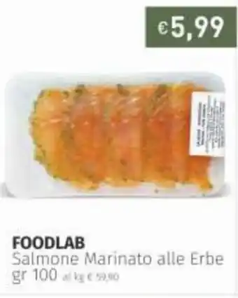 Prezzemolo e Vitale Foodlab Salmone Marinato alle Erbe 100 gr offerta