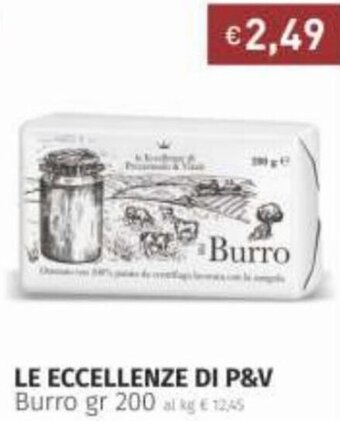 Prezzemolo e Vitale Le Eccellenze di P&V Burro 200 gr offerta