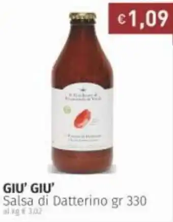 Prezzemolo e Vitale Giu' Giu' Salsa di Datterino 330 gr offerta