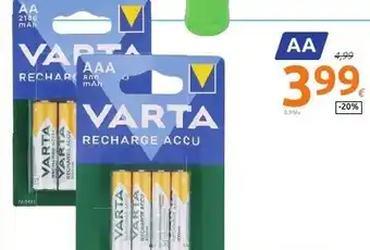 Action Varta Batterie ricaricabili AA offerta