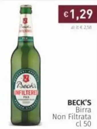 Prezzemolo e Vitale Beck's Birra Non Filtrata 50 cl offerta