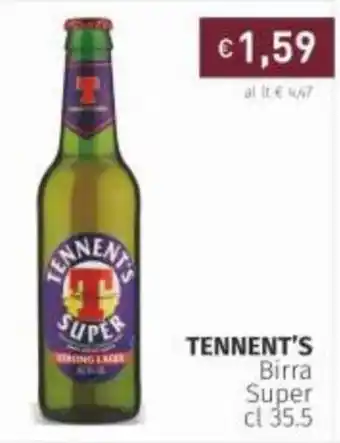 Prezzemolo e Vitale Tennent's Birra Super 35,5 cl offerta