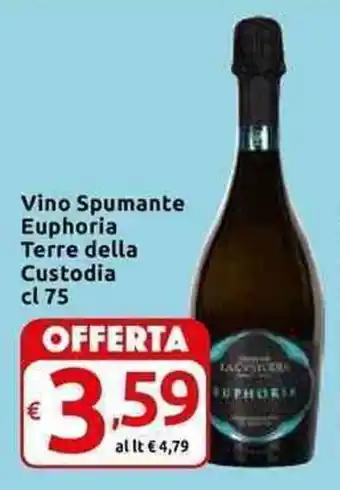 Carrefour Express Euphoria Terre della Custodia Vino Spumante 75 cl offerta