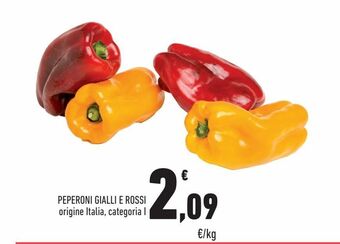 Conad Peperoni gialli e rossi al kg offerta