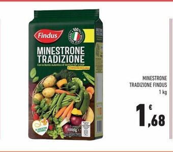 Conad Minestrone tradizione findus 1 kg offerta
