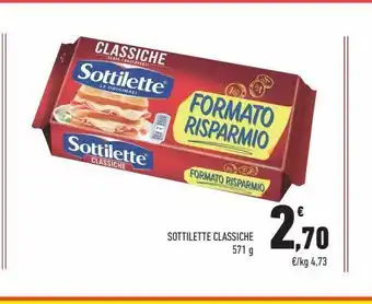 Conad Sottilette classiche 571 g offerta