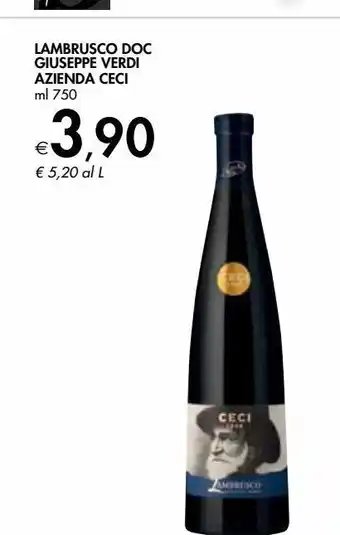 Bennet Lambrusco doc giuseppe verdi azienda ceci offerta