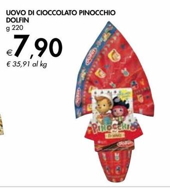Bennet Uovo di cioccolato pinocchio dolfin g 220 offerta
