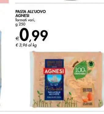 Bennet Pasta all'uovo agnesi offerta