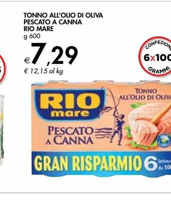 Bennet Tonno in olio d'oliva pescato a canna rio mare offerta