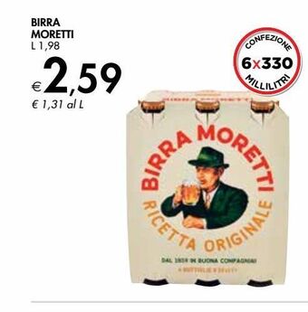 Bennet Birra moretti offerta