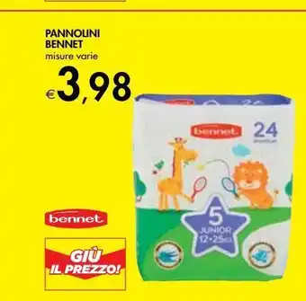 Bennet Pannolini bennet offerta