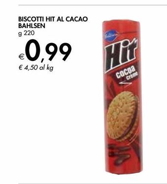 Bennet Biscotti hit al cacao bahlsen offerta
