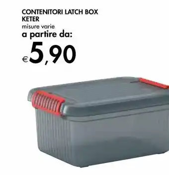 Bennet Contenitore latch box keter offerta