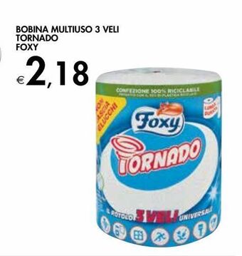 Bennet Bobina multiuso 3 veli tornado foxy offerta