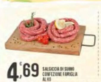 Eurospar Salsiccia di suino confezione famiglia offerta