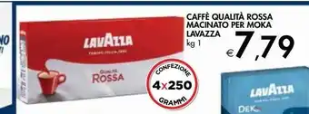 Bennet Caffè qualita rossa macinato per moka lavazza offerta