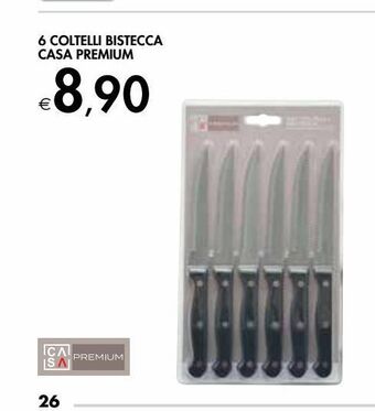 Bennet 6 coltelli bistecca casa premium offerta