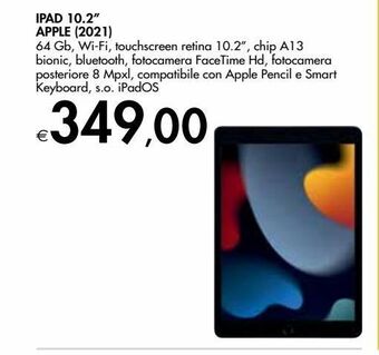 Bennet Ipad 10.2"" apple 2021 offerta