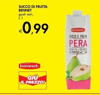 Bennet Succo di frutta bennet offerta