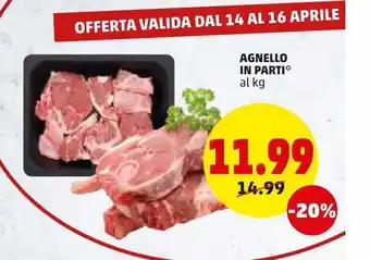 PENNY Agnello in parti al kg offerta