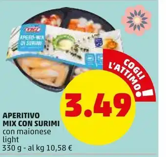 PENNY Aperitivo mix con surimi con maionese light 530 g offerta