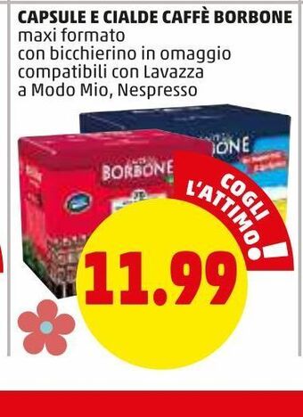 PENNY Capsule e cialde caffè borbone offerta