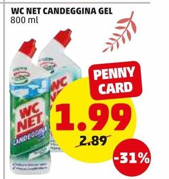 PENNY Candeggina wc net gel 800 ml offerta