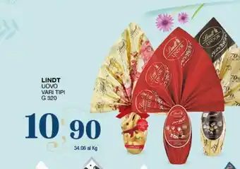 SeBón Supermercati Lindt uovo vari tipi g 320 offerta