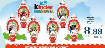 SeBón Supermercati Kinder uova t3 vari tipi g 150 offerta