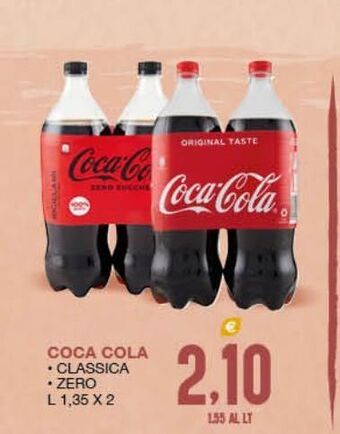 SeBón Supermercati Coca-cola classica zero l 1.35 x 2 offerta