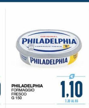 SeBón Supermercati Philadelphia formaggio fresco g 150 offerta