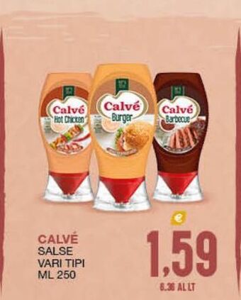 SeBón Supermercati Calvé salse vari tipi ml 250 offerta