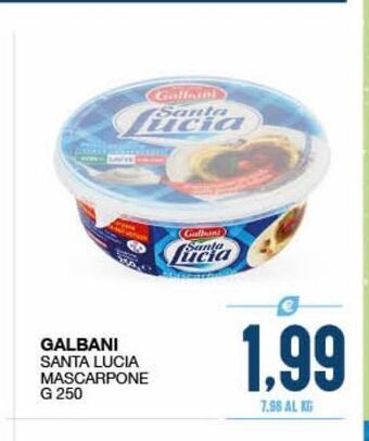 SeBón Supermercati Galbani santa lucia mascarpone g 250 offerta