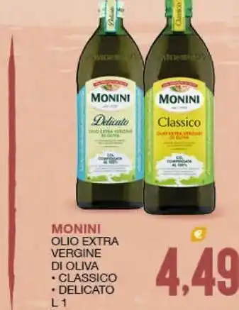 SeBón Supermercati Olio extra vergine di oliva monini offerta