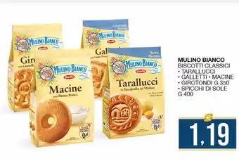 SeBón Supermercati Mulino bianco biscotti classici tarallucci galletti macine giratondi g 350 offerta